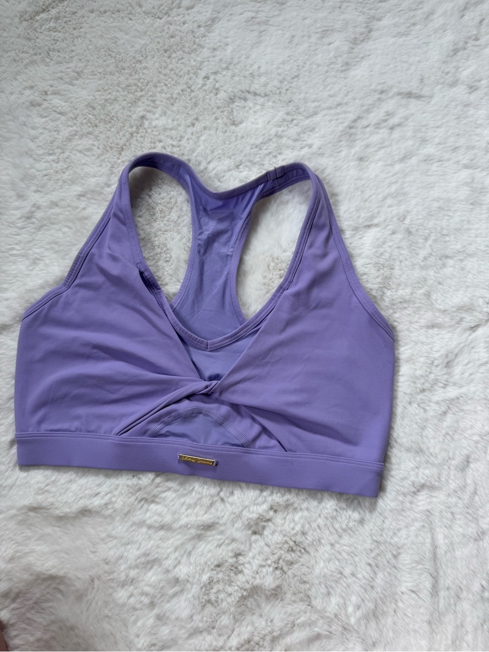 Gymshark Lavender Twist Racerback Sports Bra